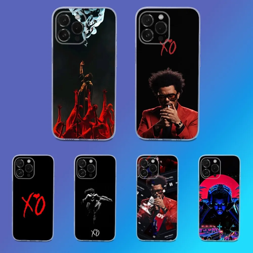 

The W-Weeknd X-XO Singer Phone Case For iPhone 16,15,14,13,12,11 Pro,Max,Plus,X,XS,XR,SE,Mini Transparent Silicone Soft