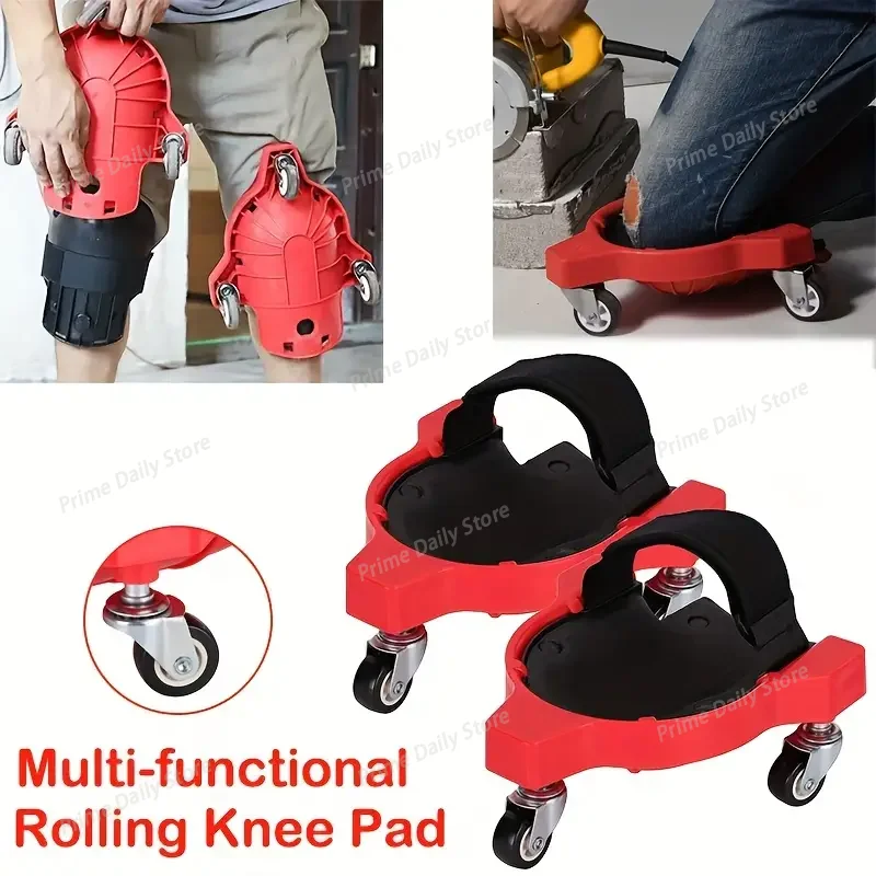 Rolling Knee‑Protection Pad with Built‑In Foam Cushion, Wheeled Accessory for Tile‑Vinyl Flooring & Auto‑Repair Knee Safeguard
