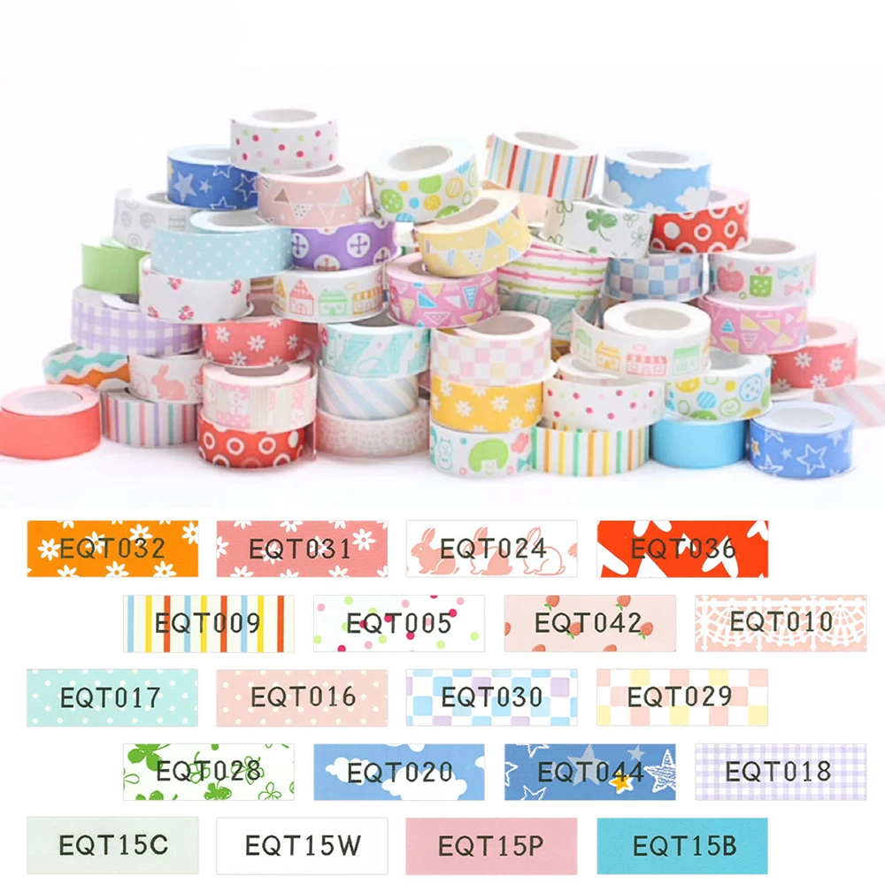 

2Rolls 15mm*4m Lovely Sticker compatible for KingJim LR5C MP20 LR-RK1C MP365 GL1 TEPRA Lite label printer label sticker tapes