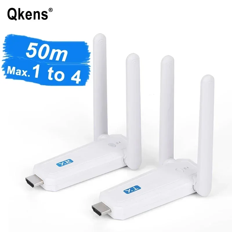 

1080p 50m Wireless HDMI Extender Audio Video Display Meeting Screen Share Transmitter Receiver for Camera DVD PC To TV Monitor