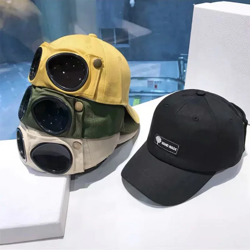 

New Aviator Hat Summer Personality Glasses Baseball Female Unisex Sunglasses Cap Male Cap Baseballcap Boys bonnets women