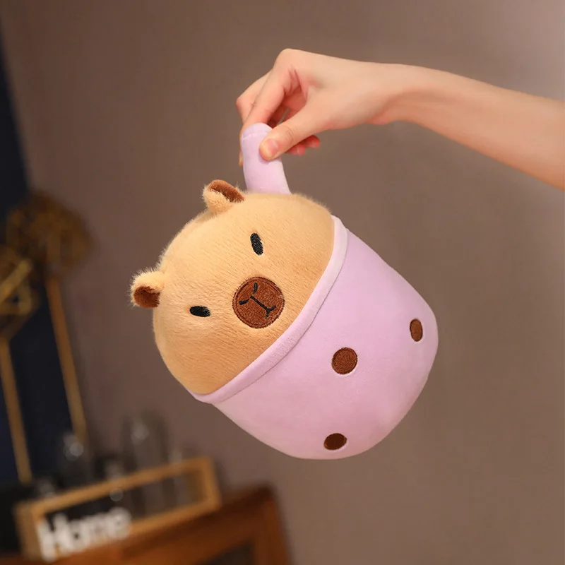 Poupée en peluche Capibala pour enfants, poupée en peluche Capybara, poupée Leurs doll endormie, cadeau d'anniversaire pour fille, 450mm