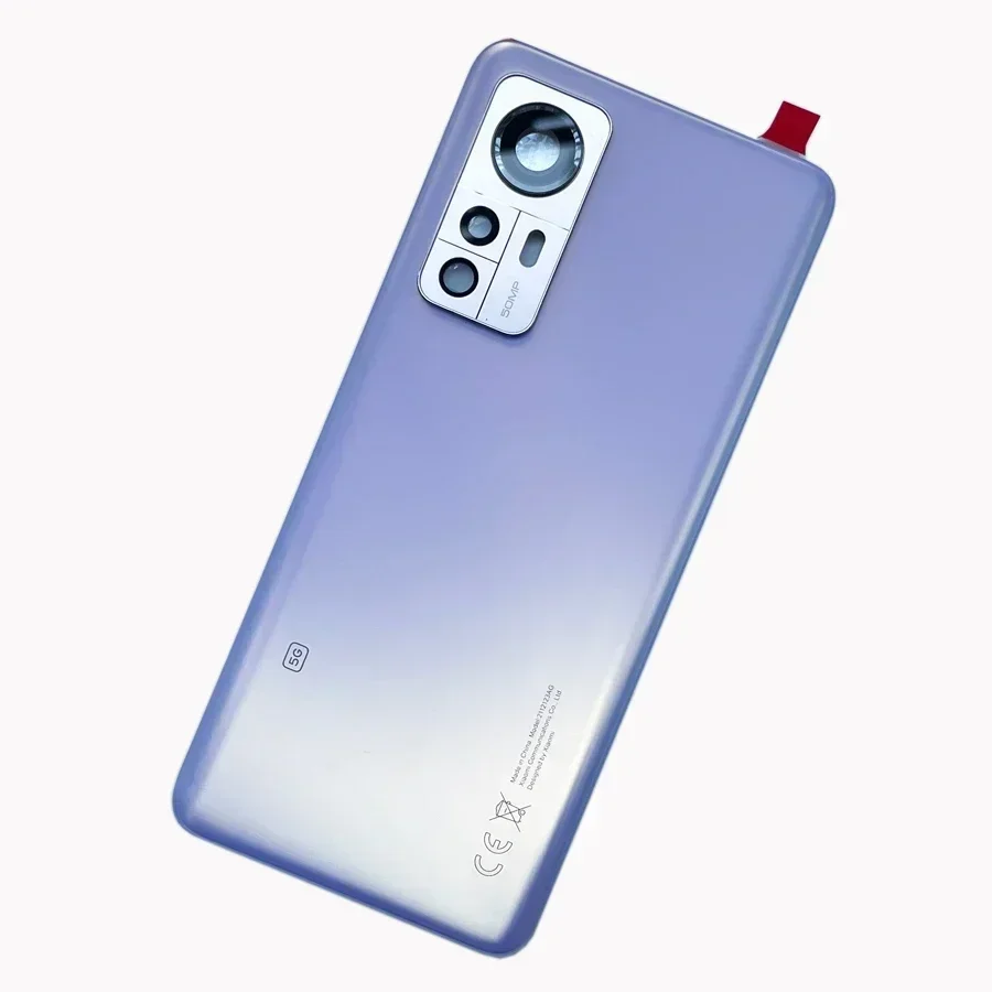 Terug Glas Cover Voor Xiaomi 12 5G Achterdeur Vervanging Batterij Case Achter Behuizing Cover Mi Mi 12 Twaalf met Camera Lens