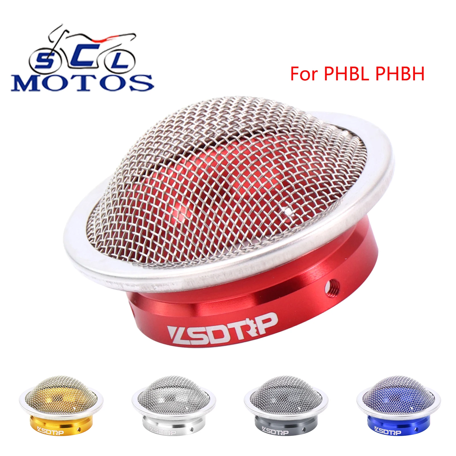 Sclmotos 38mm 42mm Air Filter Trumpet Velocity Stack Motorcycle Carburetor Air Filter Cup Air Funnel For Dellorto PHBL PHBH