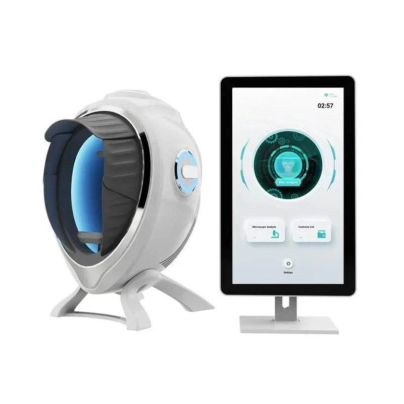 

3d Magic Ai Facial Testing Mirror Wood Lamp Acne Scanner Skin Detector Skin Analyzer Facial Tester Phototaking Machine