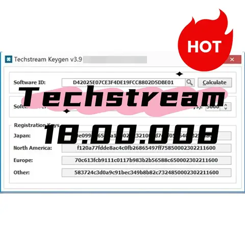For TOYOTA TIS Techstream 18.00.008 Software Link and Active Code Work with MINI VCI MINIVCI Newest Version