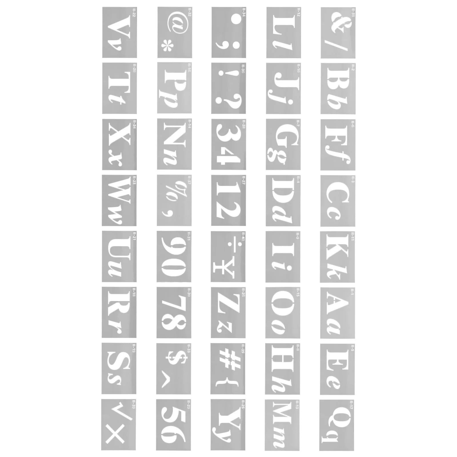 

Stencil for Painting Inkjet Template Wall Printing Stencils Alphabet Multi-function Letter