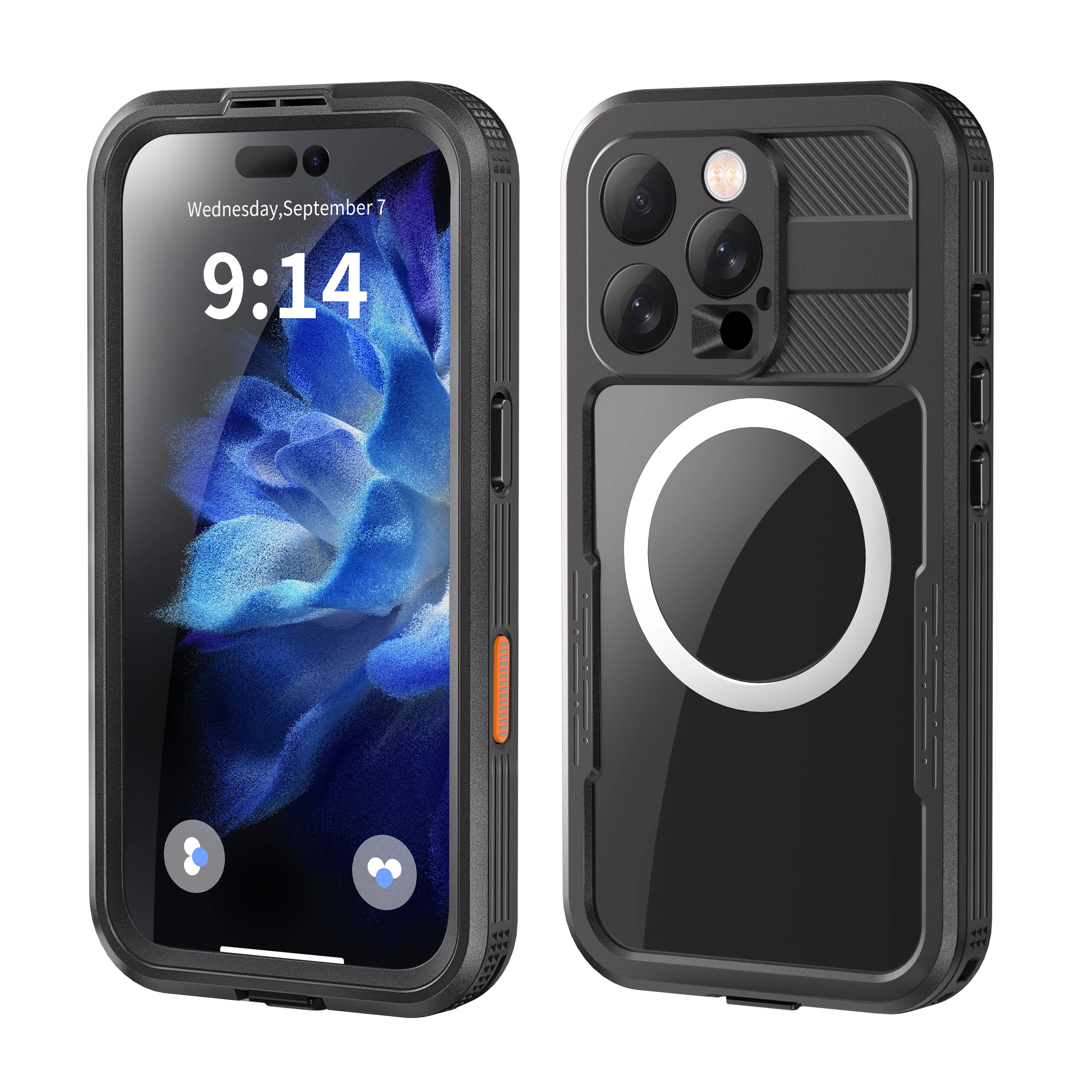 

High End New Creative Phone Armour Case Military Grade Protection Waterproof IP68 Full Cover Anti Drop for IPhone 16 Pro