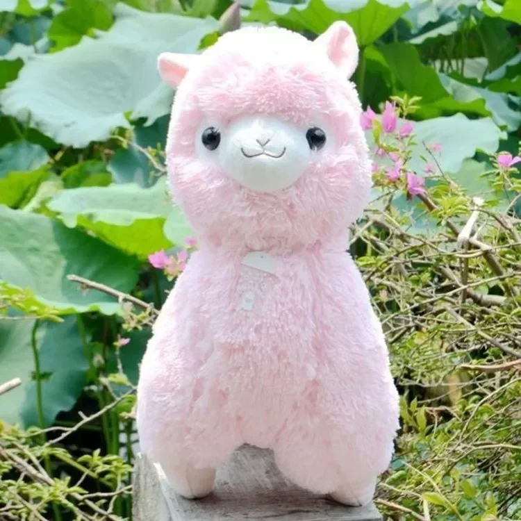 [Divertido] 45cm 5 colores japonés Alpaca juguetes de peluche suaves muñeca gigante animales de peluche juguete Kawaii Alpaca oveja modelo niños niña regalo