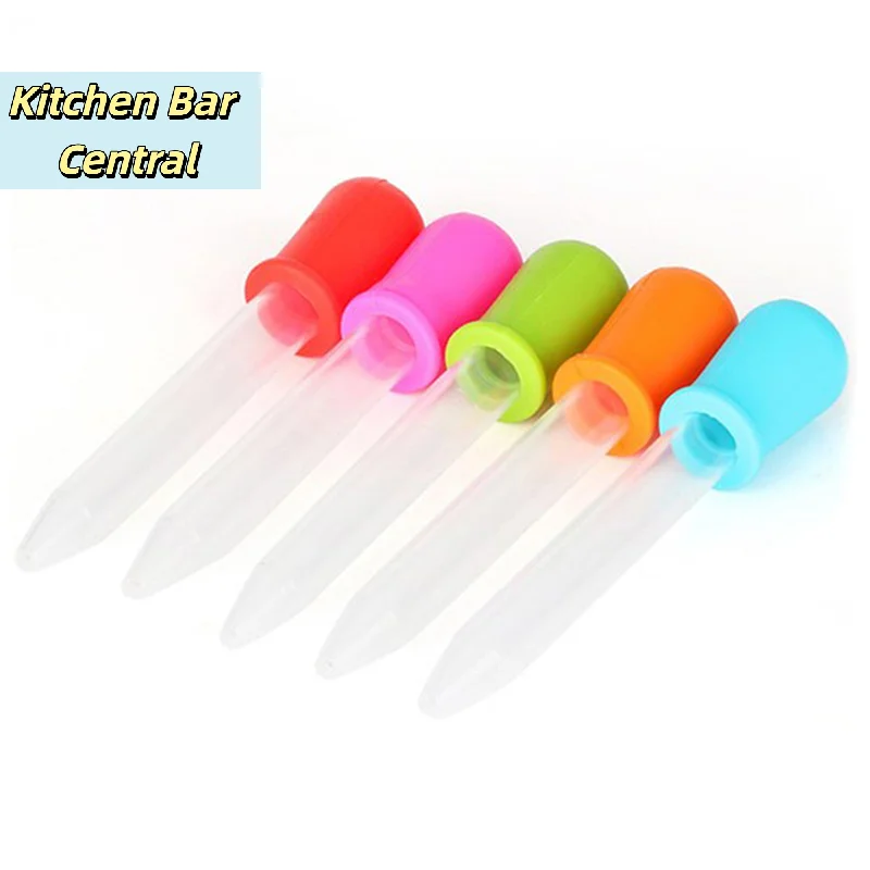 【1PC 5ml Silicone Straw Dropper With Scale Anti-choke Feeding Medicine Straw School Laboratory Experimental Supplies】 view 4