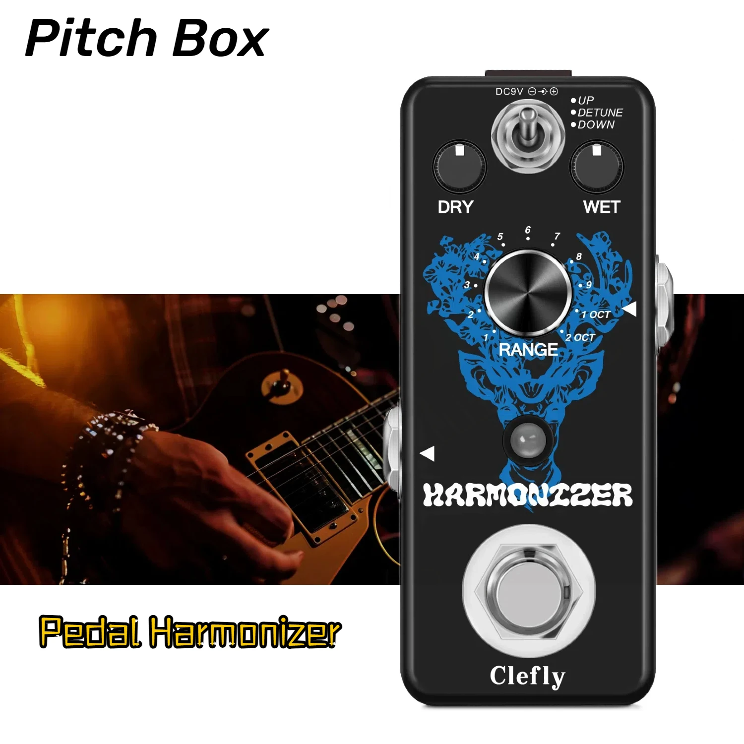 Guitar Pedal Harmonizer Effect Pitch Box Harmonic Harmony Pitch Shifter Detune Harmonix True Bypass For Electric Guitar Bass