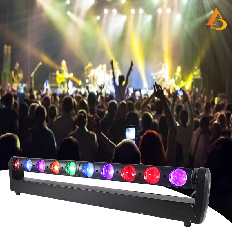 

LED 10x40W RGBW strip beam moving head light professional DJ disco party night club dance floor bar equipment