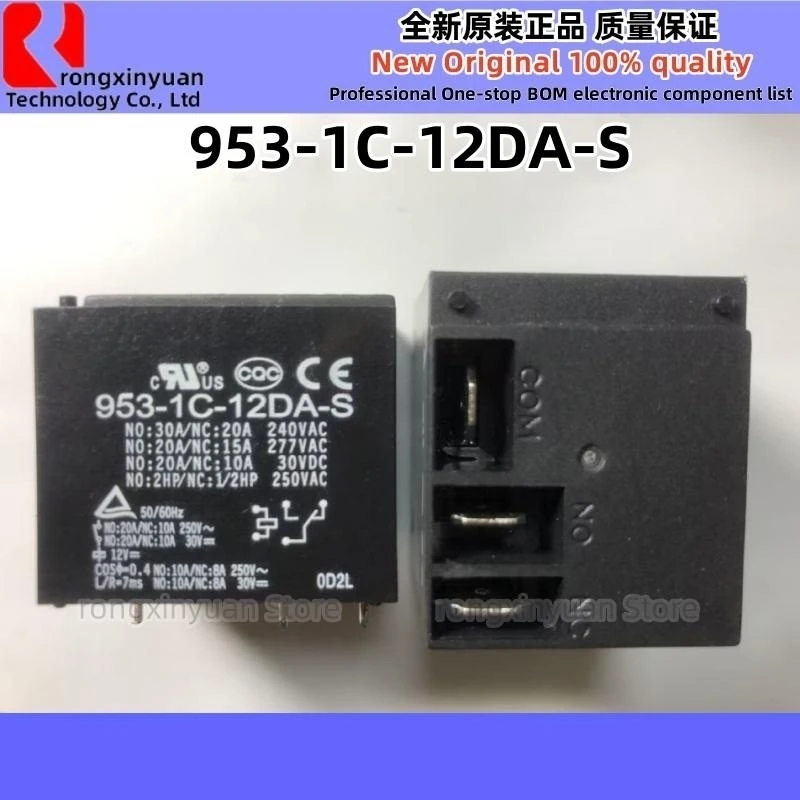 5Pcs/lot 953-1C-12DA-S 12V  30A 5-pin 3 plug 953-1C-12DA 953-1C Original New 100% quality