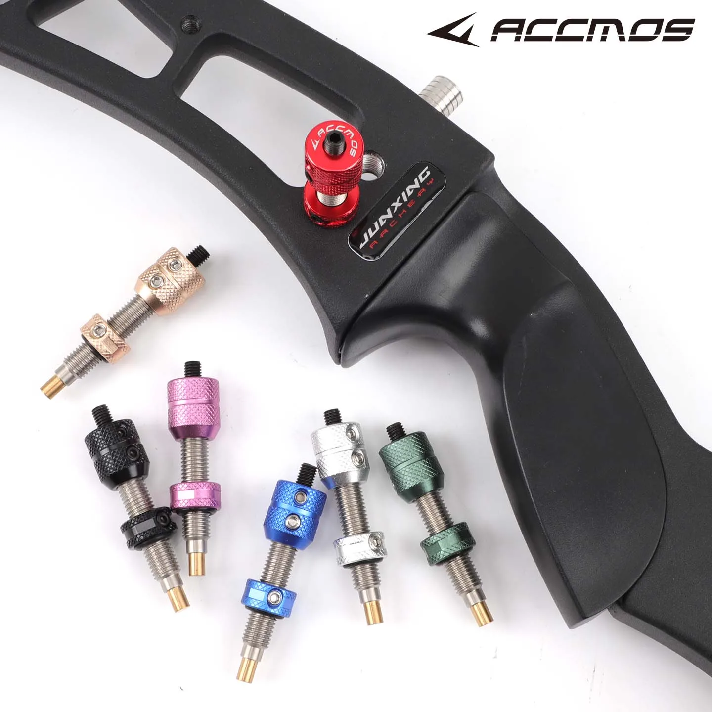 

ACCMOS Recurve Bow Arrow Rest, Archery Screw-in Cushion Plunger Pressure Button, Outdoor Target Shooting & Hunting Bow Accessory