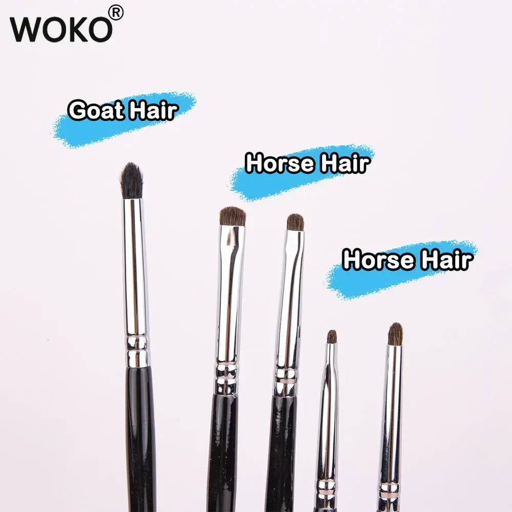 Small Smoky Liner Makeup Brushes Eyeliner Smudge Brush Precision Smudge Makeup Brush Horse Hair Eyeshadow Smudge Brush