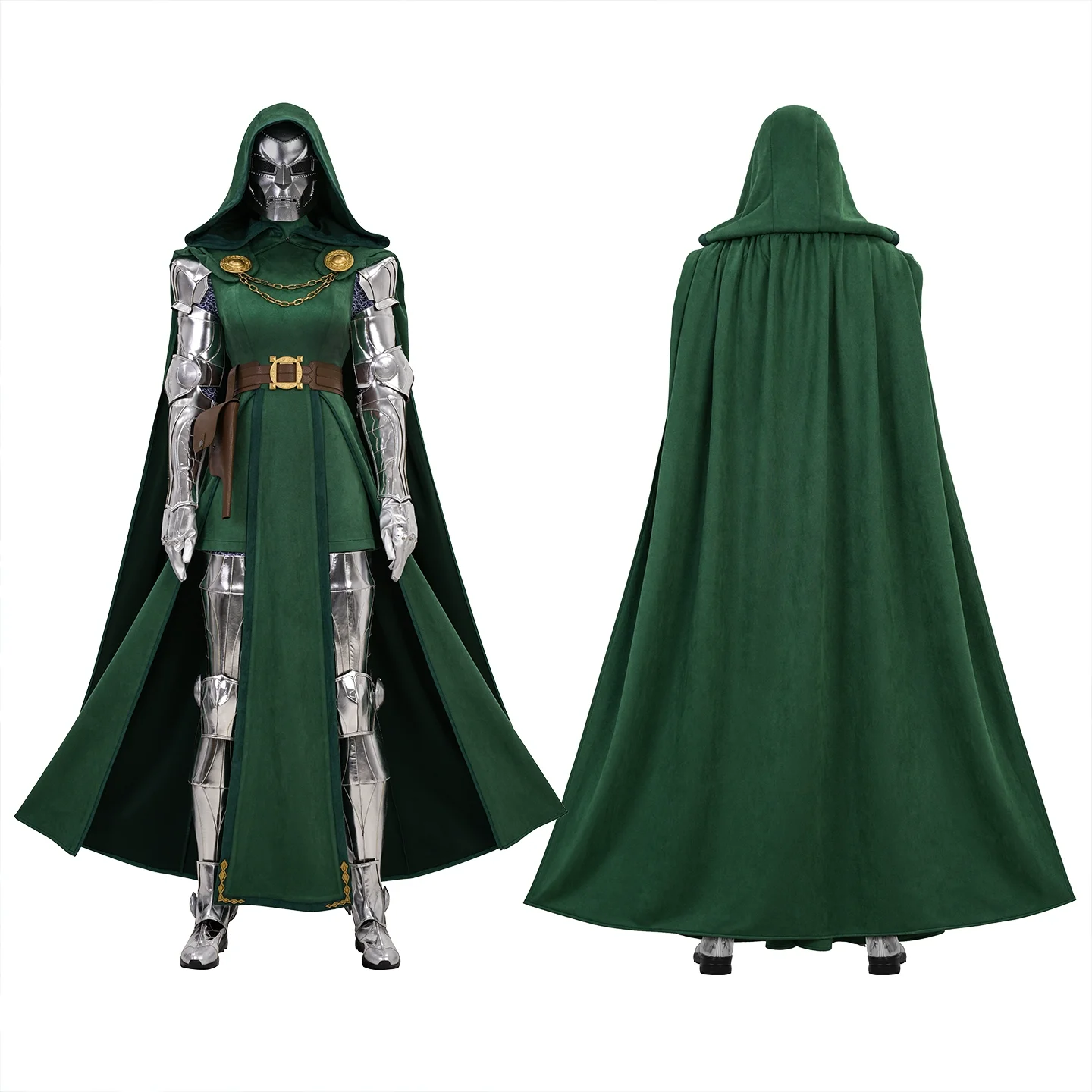 

Doom Cosplay Doctor Female Costume Women Fantasia Jumpsuit Dress Cloak Armor Mask Full Set Halloween Party Fighting Outfits