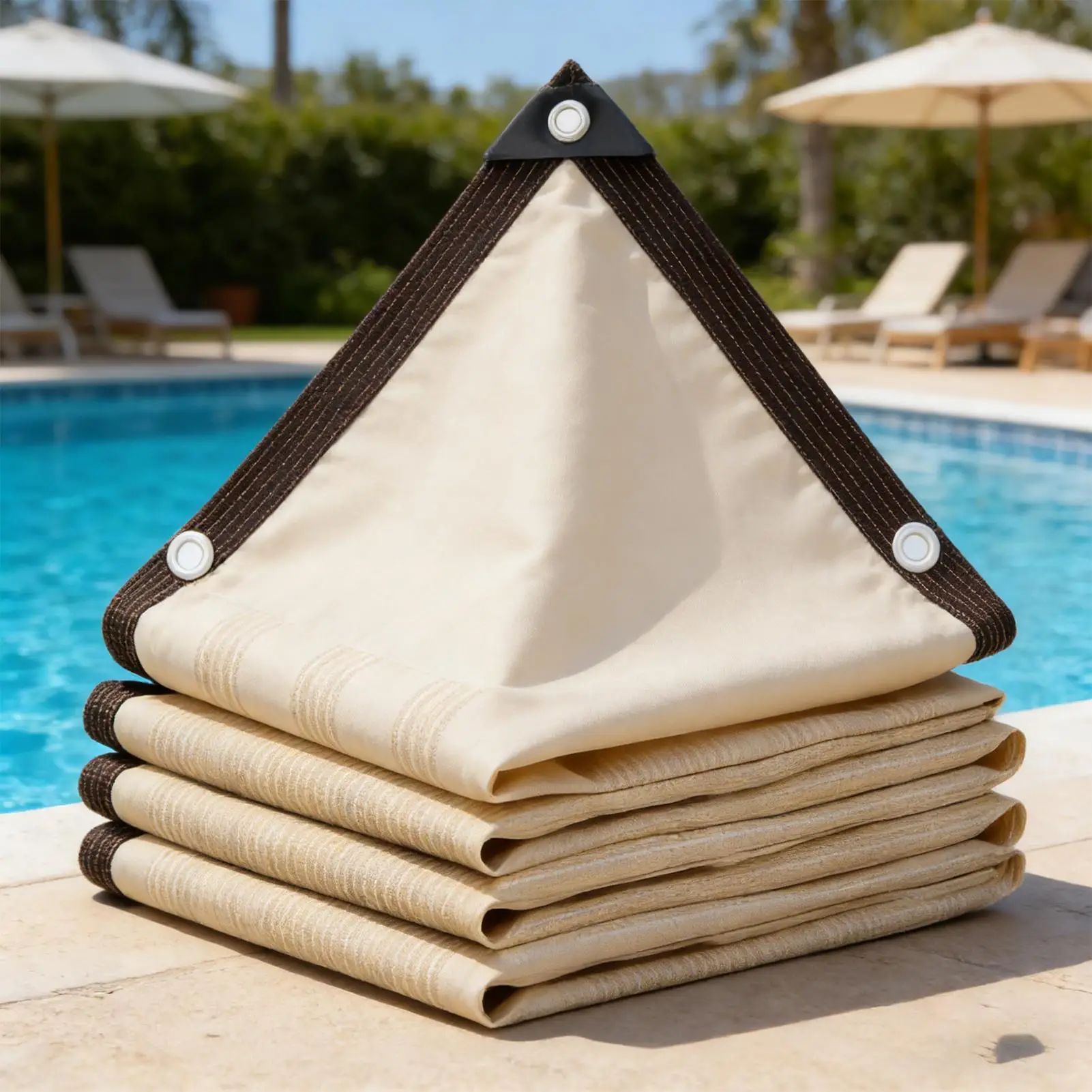 2/3/4/5m Rectangular Sun Shade Sail Canopy UV Block Sunshade Sails Sunscreen for Outdoor Patio Garden Backyard Awning Sunsail