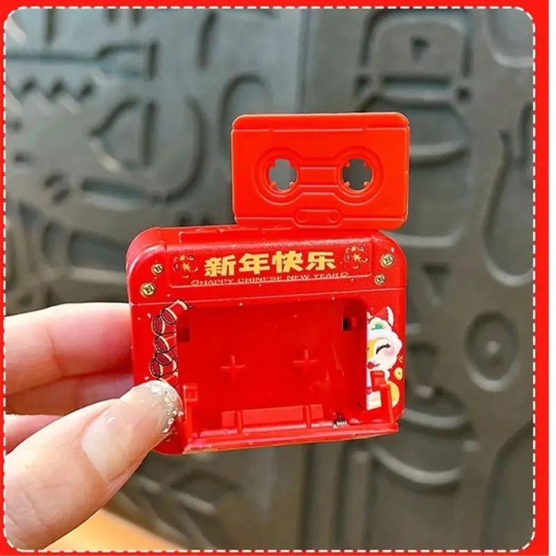 31BF Button Battery Powered New Year Sound Recorder Keychain Accessory for Easy Use Plastic Voice Recording Ornament