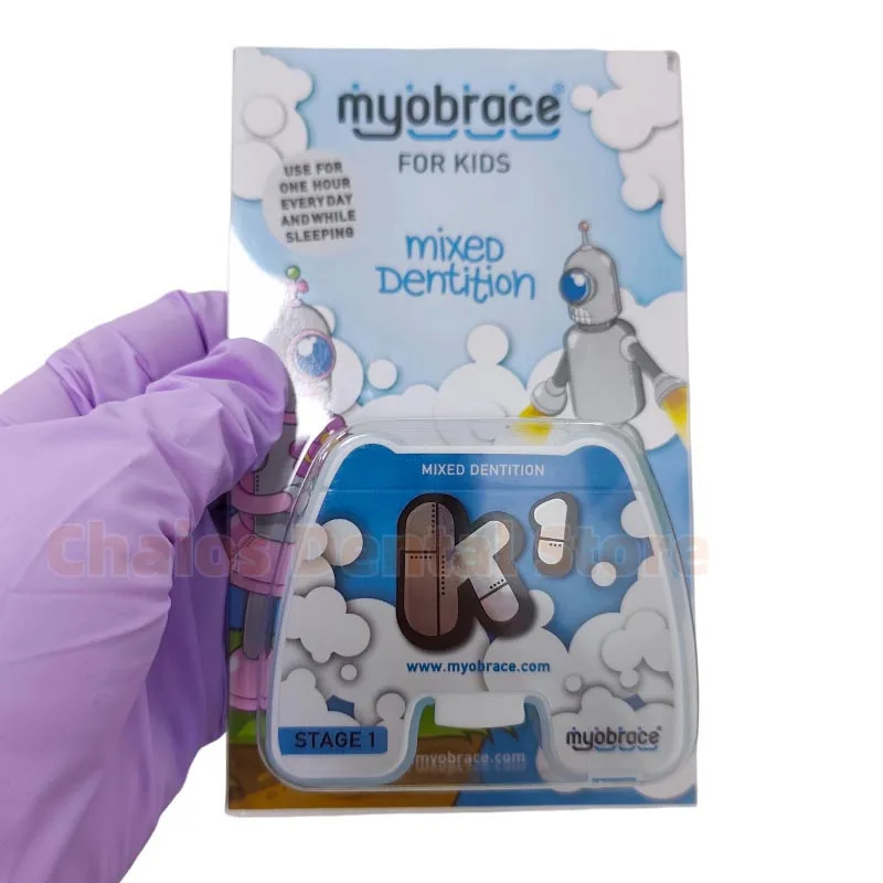 1Pcs Myobrace K1 Orthodontic Teeth Trainer Applicance For Kids Mixed Dentition Stage 1 Dental MRC K1 Corrector Braces S/M/L