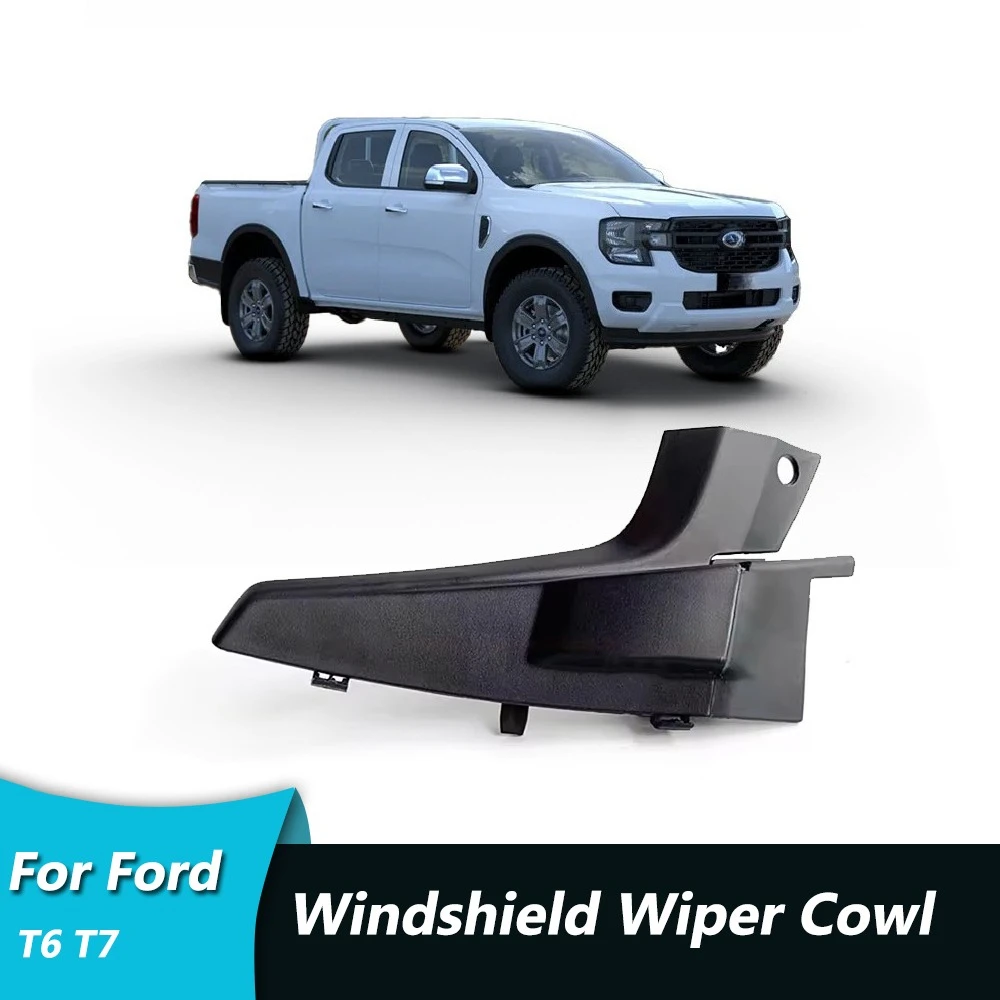Front Windshield Wrap Corner Trim Fender Cover Windshield Wiper Side Trim Cover Rubber For Ford Ranger T6 T7 2015-2017