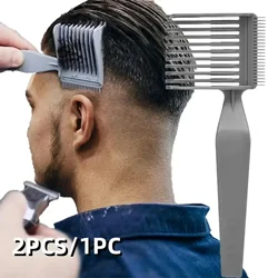 1PC Hair Cutting Positioning Comb Professional Barber Combs Clipper Blending Flat Top Hair Comb Fade Comb Salon Styling Tools