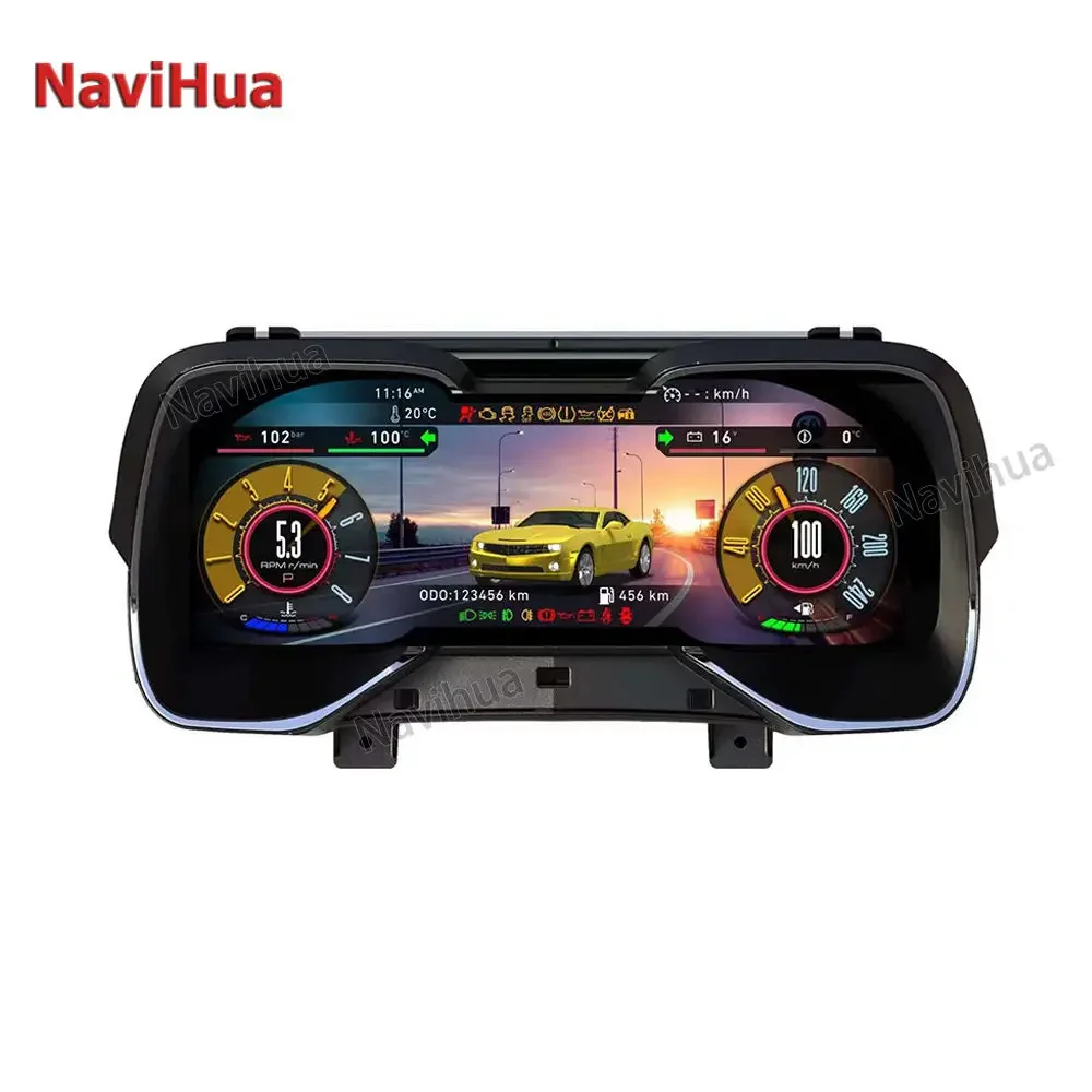 NaviHua New Arrival Linux System Car LCD Display Digital Cluster Linux System Instrument For Chevrolet Camaro 2008 -2015