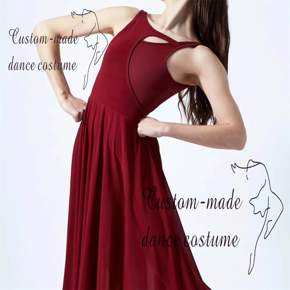 modern-classical-dance-performance-costume-with-a-large-flowing-skirt-side-slit-spaghetti-strap-dress-ballet