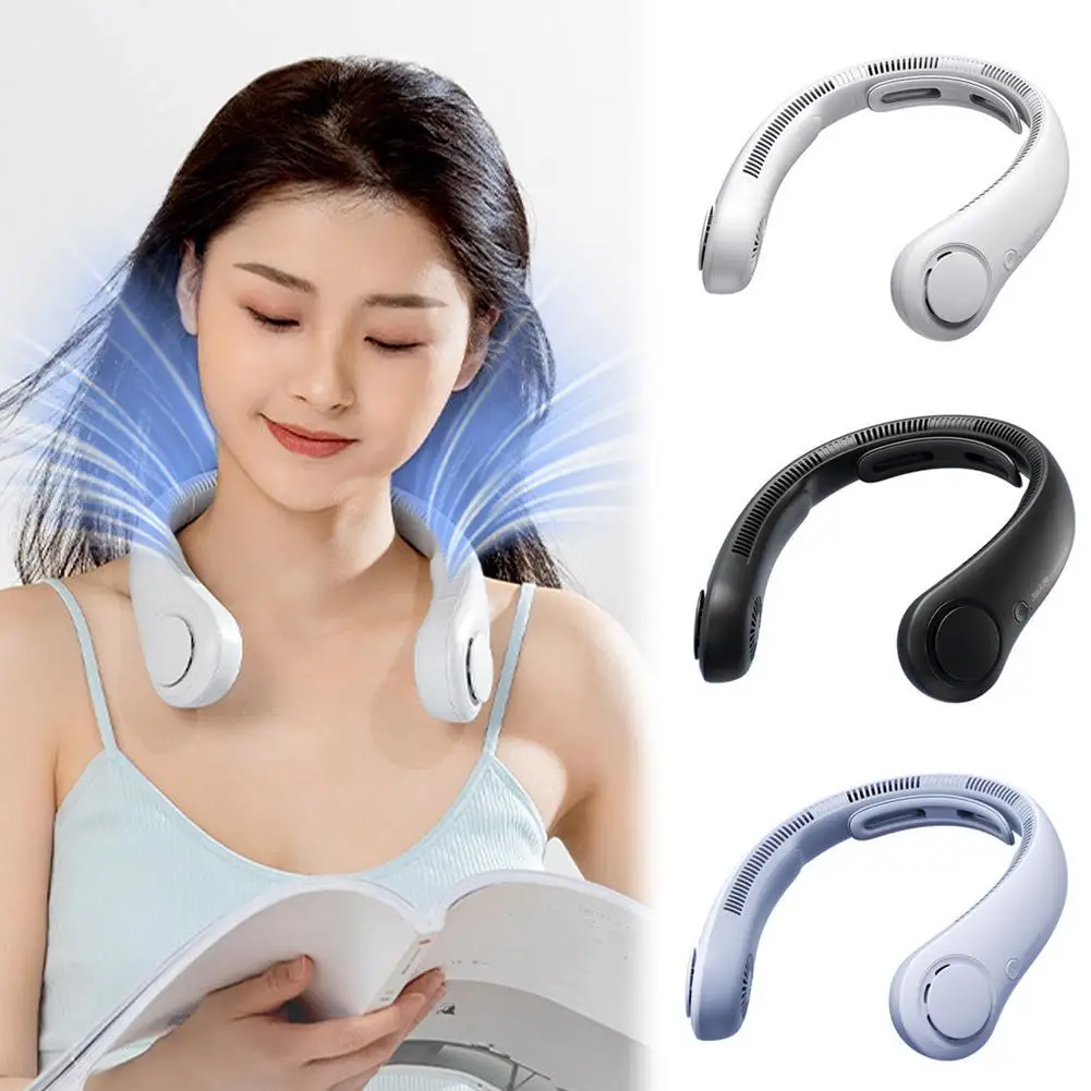 

Neck Fan 4 Adjustable Wind Speeds 1800 mAh Battery Operated Wearable Personal Fan Rechargeable Summer Gift for Women Men