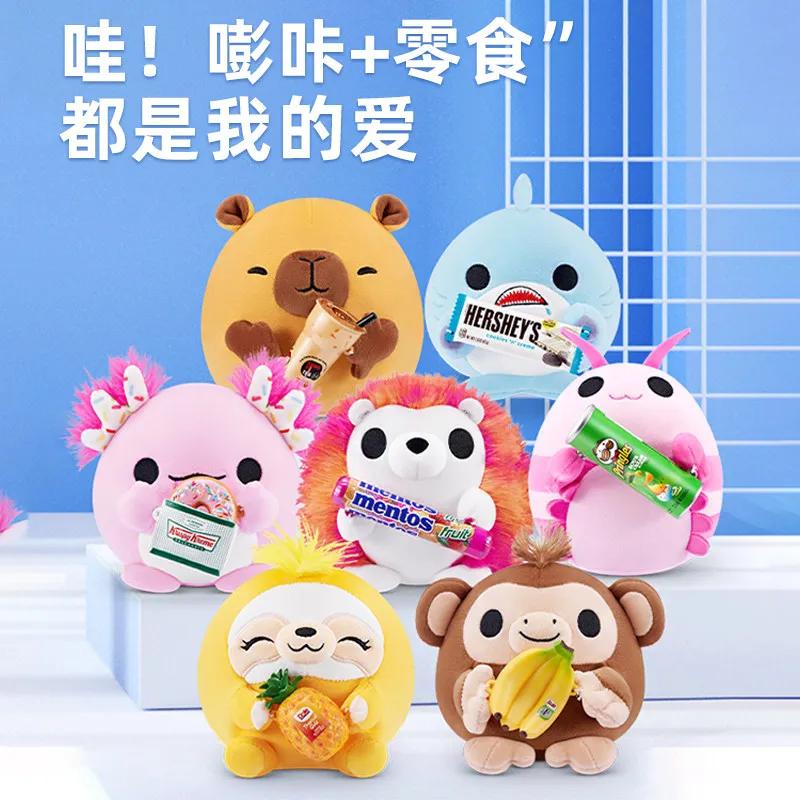 genuine-zuru-snackles-plush-pet-snack-series-cushion-pillow-toy-room-decoration-birthday-gift-cute-healing-ornament