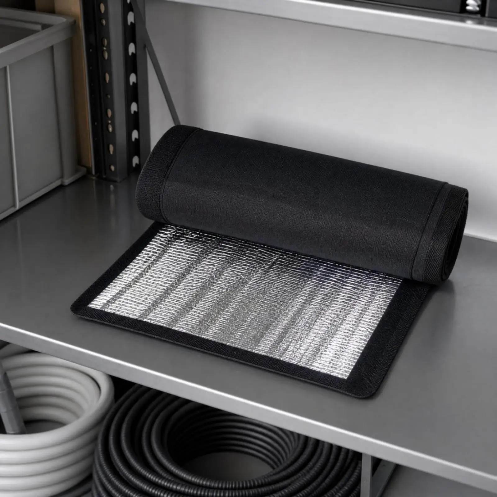 Weatherproof Air Conditioner Pipe Cover Insulated Tube Sleeve Reflective Foil Thermal Wrap