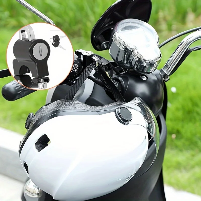 2pcs Electric Motorcycle Helmet Lock Anti-Theft and Anti-Theft Fixed Safety Helmet Lock Hook