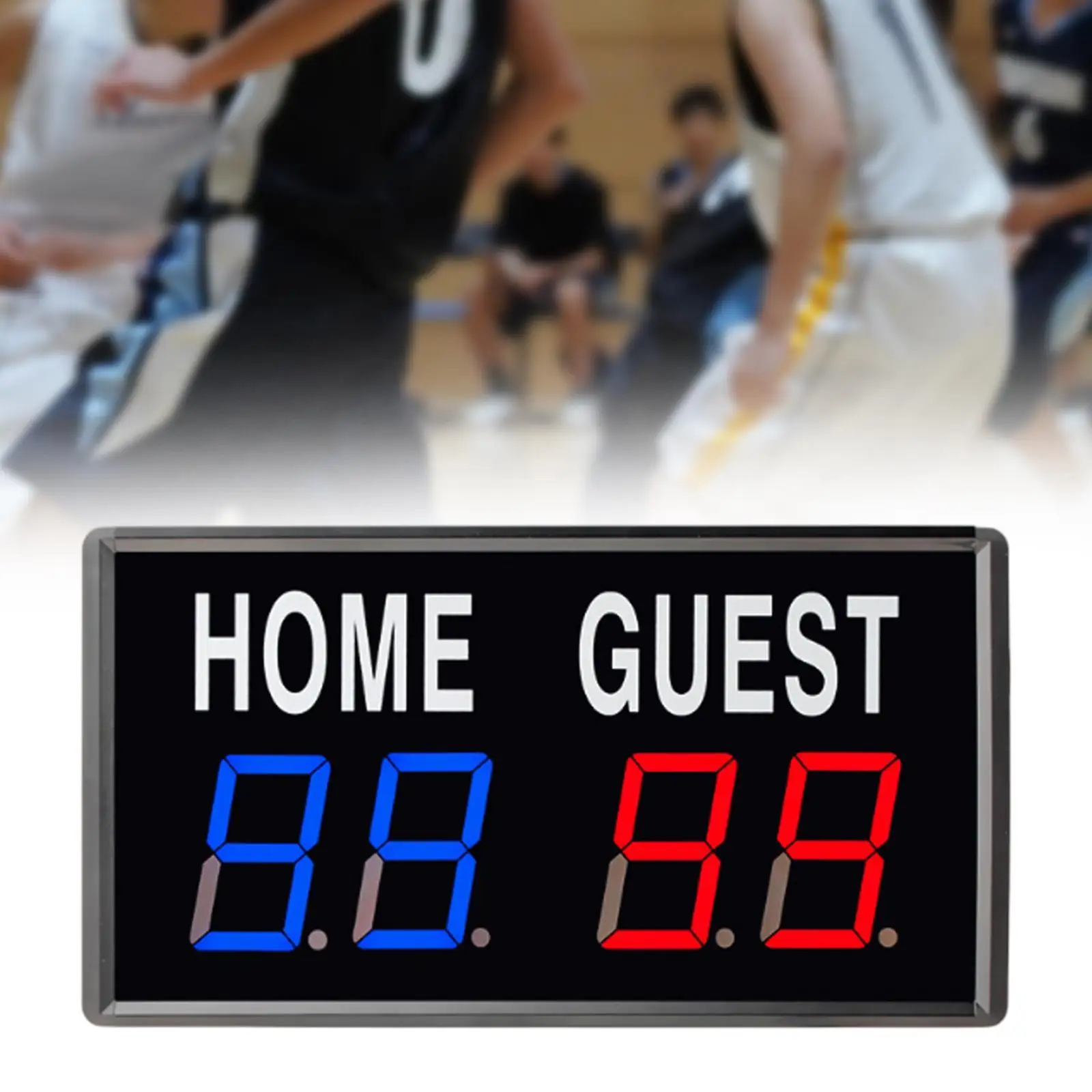 4 Digit LED Display Scoreboard Score Keeper for Basketball Sports Volleyball