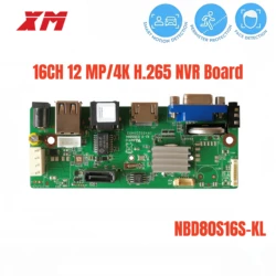 12MP XM 4K 16 Ch NVR H.265 Network Video Recorder 16Channel 5MP 1080P NVR,HDMI Output,NVR BOARD Support Onvif,Mobile monitoring