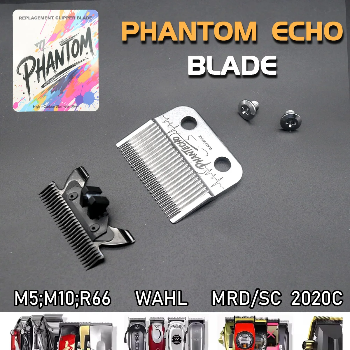 For JUCAI JC06 V001 V003 R66 M10 Madeshow Wmark Kulilang VGR Hair Clipper Accessories Replacement Original PHANTECHO Blade