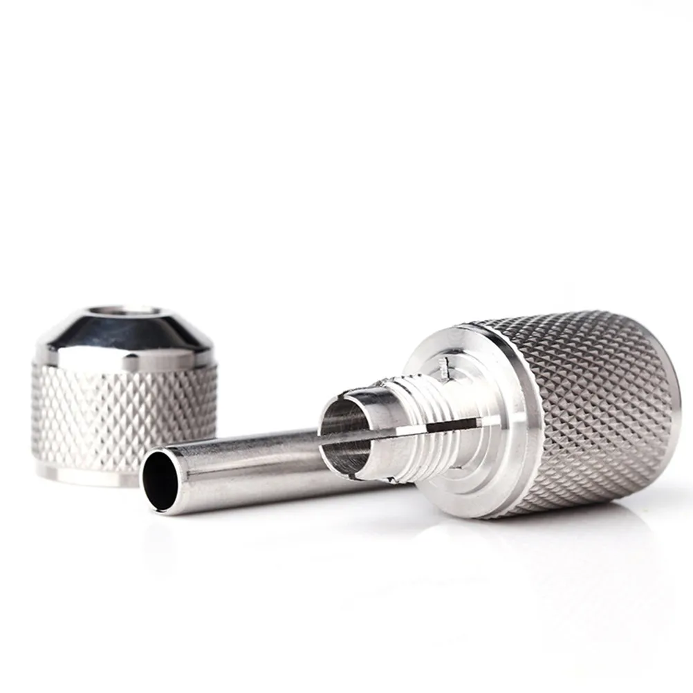 25Mm Professional Self-Locking Machine Handle Stainless Steel Tattoo Grip Portable Lightweight Ergonomic Design for Body Art