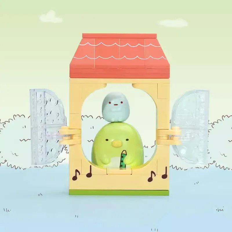 أنيمي Kawaii Keeppley Sumikkogurashi الدب الأبيض اللبنات التجمع فتاة نموذج الكرتون Kawaii هدية عيد ميلاد الأجهزة الطرفية