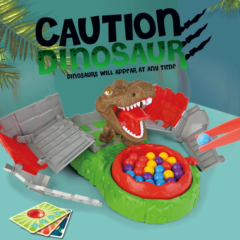 MEOA Stealing Dinosaur Eggs Pranking Toys Dinosaurs Appearing Scary Toy Stress Relieving Parties Tabletop Games Halloween Gift