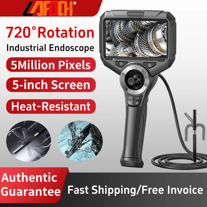 4 Way Articulating Inspection Camera 1080P 6MM/3.9MM Pipe Industrial Endoscope Camera 5