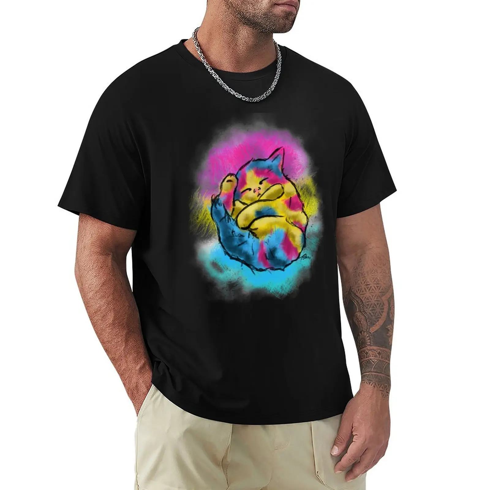 

Pansexual Kitty T-Shirt animal prinfor boys plus sizes men t shirt