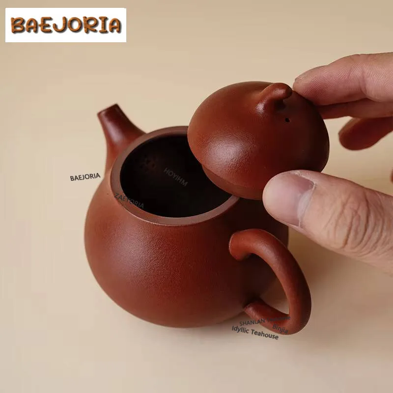

Purple Clay Zhu Mud Eggplant Wen Dan Teapot Handmade Tea Infuser Pot Tea Maker Kettle With Ball Hole Drinkware Collection Craft
