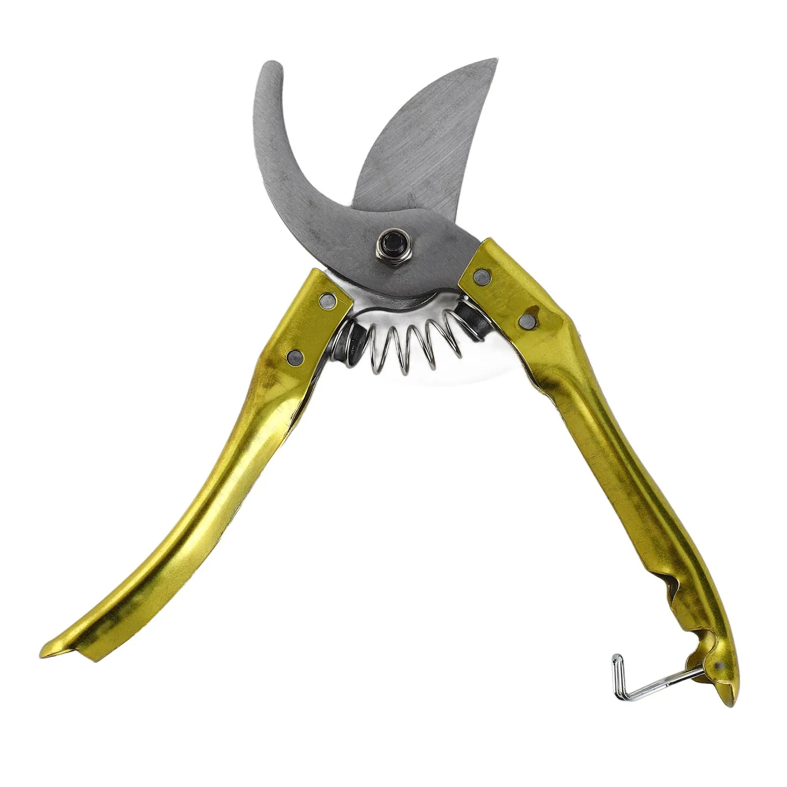 Garden Pruning Shear Multifunctional Spring Design Ergonomic Handle Pruning Scissor with Safety Lock for Plants Fruit Tree