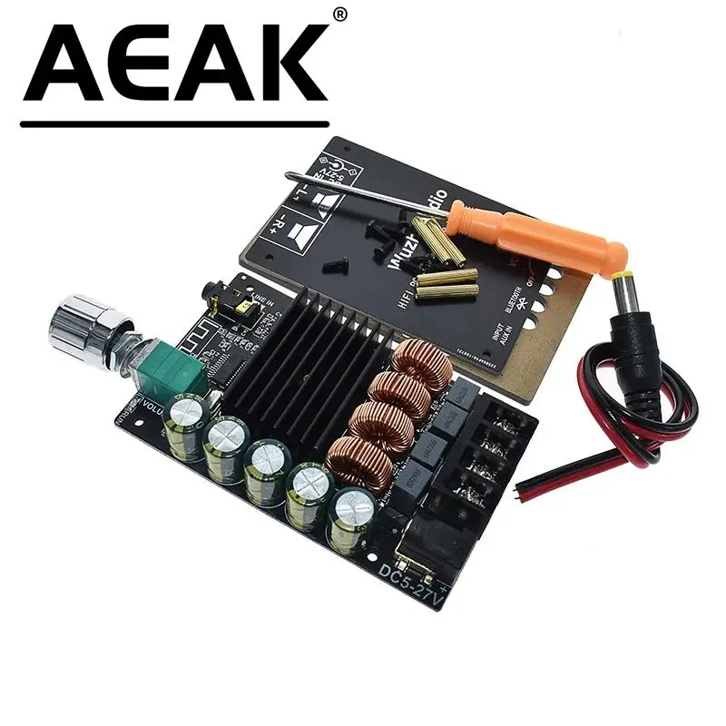 AEAK ZK-1002 HIFI 100WX2 TPA3116 Bluetooth 5.0 High Power Digital Amplifier Stereo Board AMP Amplificador Home Theater