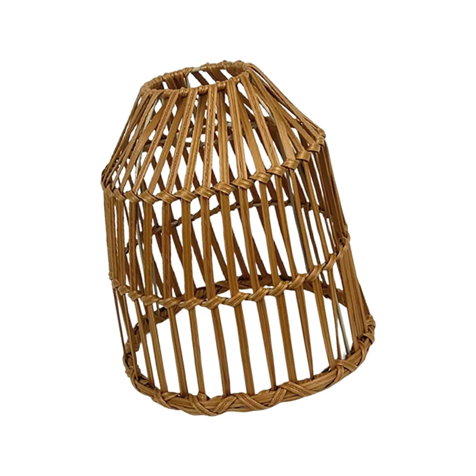 

Pendant Lamp Shade, Hand Weaved Rural Style Protective Chandeliers Lampshade for Wedding Party Teahouse Cafe Home Decoration