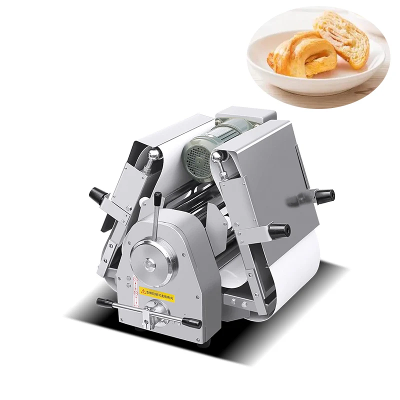 

Bakery Machine Electric Pasta Maker Machine Lamination Croissant For Dough Press Dough Roller Dough Sheeter Table Top Style