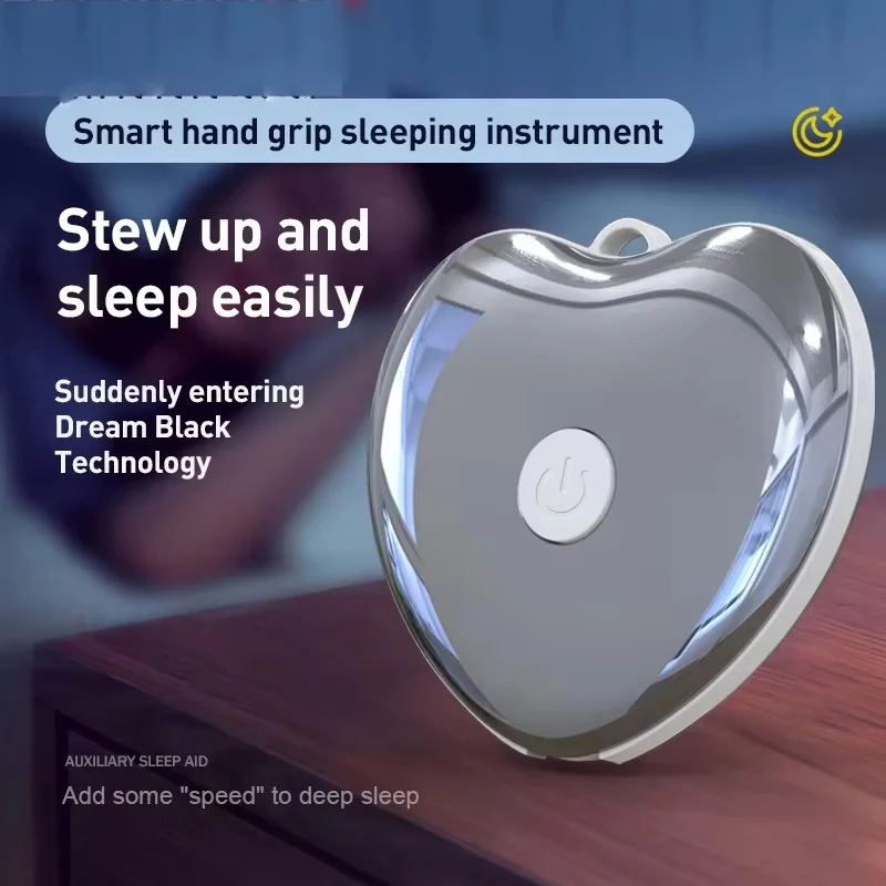 Mini Smart Sleep Speaker Quickly Fall Asleep with This Handheld Microcurrent Low-Frequency Pulse Deep Sleep Aid Silver