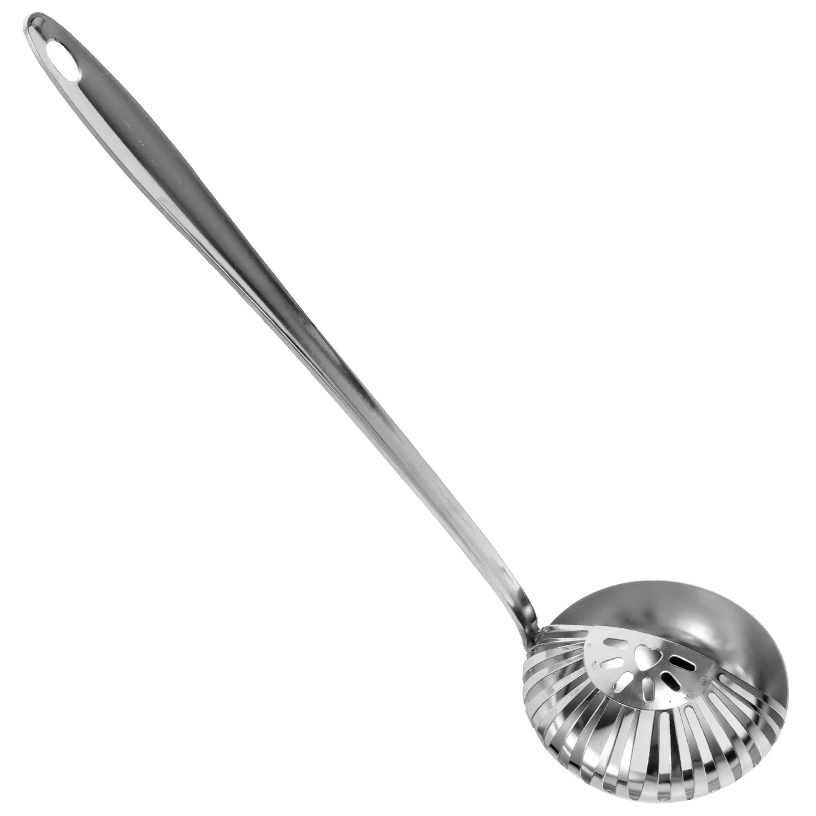 

Stainless Steel Oil Strainer Spoon Unique Oil Soup Separation Design Smooth Handle Safe Convenient Kitchen Tool