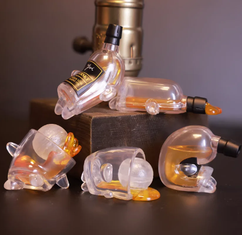 

New In Stock Drunk Wine Bottles Cups Blind Box Funny Personification Action Figure Desktop Ornament Birthday Surprise Gift