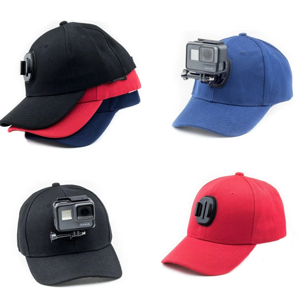 for Go Pro Accessories Canvas Baseball Hat Cap W/ J-Hook Buckle Mount Screw for GoPro hero 11/10/9/8/7/6 Insta360 Action Camera