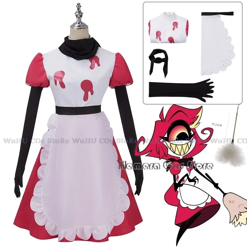 

Niffty Anime hasbin Niffy Hotel Cosplay Costume Suit Cute Devil Roleplay Clothes Uniform Cosplay Halloween Party Women Dress
