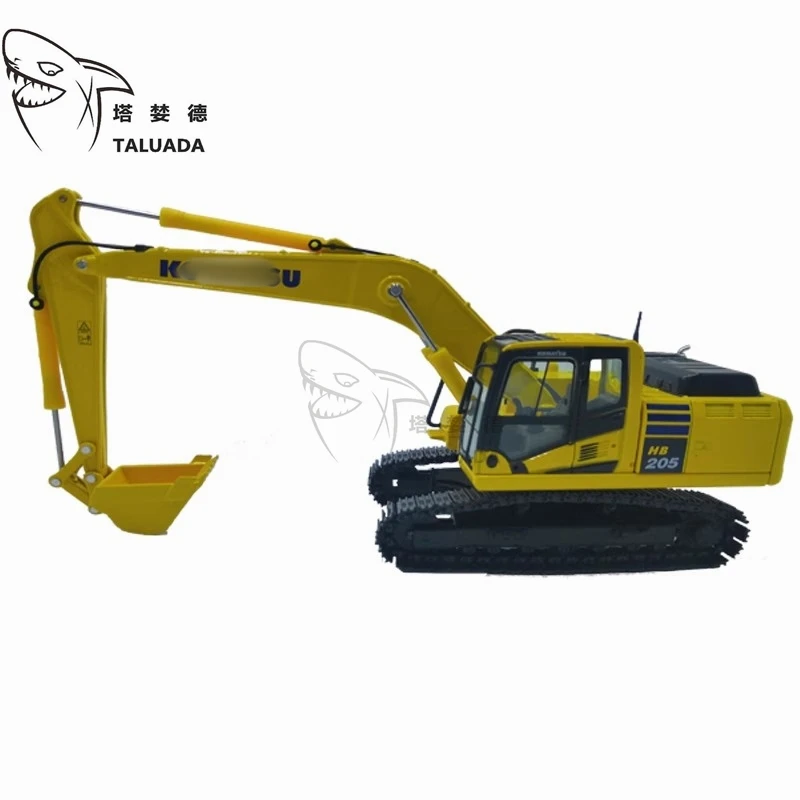 For Komatsu Alloy HB205-2 Excavator Model Toy 1:50 Scale Model Hybrid